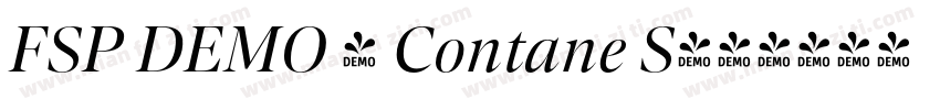 FSP DEMO - Contane S字体转换